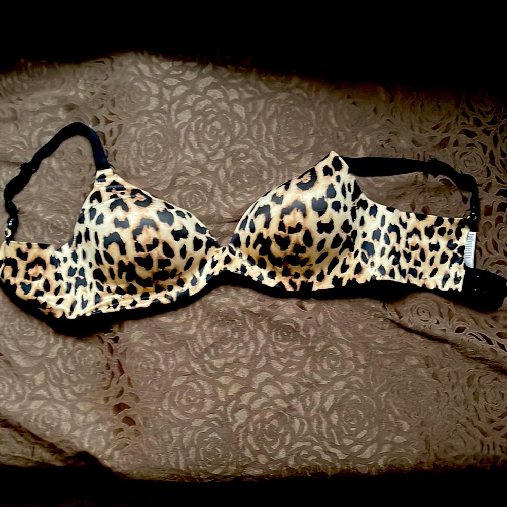 Victoria's Secret Leopard Animal Print Bra 34DD